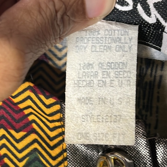 VINTAGE 3K FASHION Womens Multi Printed Button Front Top Jacket Size OS - Picture 8 of 8